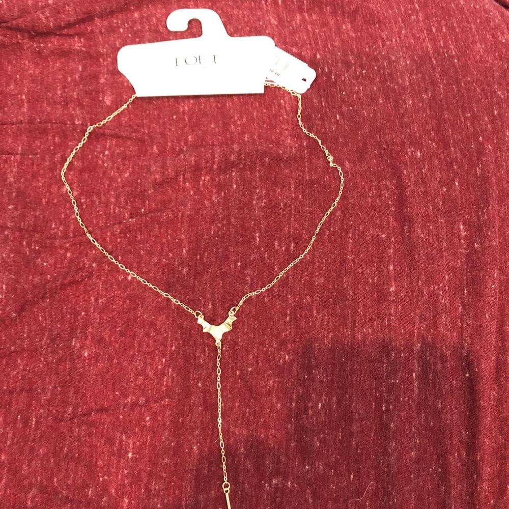 Loft gold drop necklace